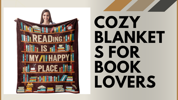 Great Choice Products Book Lovers Gifts Blanket for Women-Gifts for Book Lovers-Librarian Gifts-60' x 50' Reading Blanket for Book Lovers on B